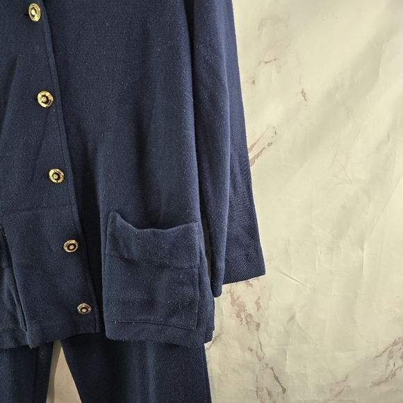 Castleberry Pant Set Womens 12 Large Jacket Suit Button Wool Blend Outfit - Picture 13 of 14